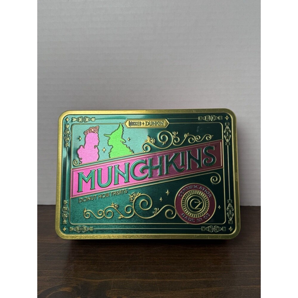 Wicked Munchkins Metal Box Tin X Dunkin Donuts EXCLUSIVE Rare HTF